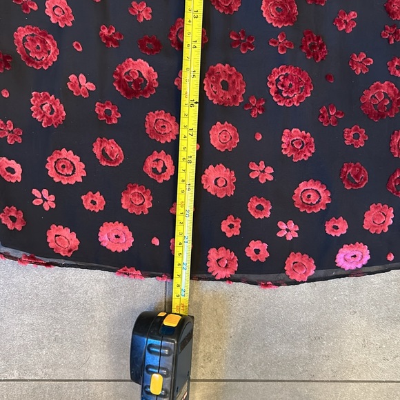 Ramy Brook Black Sleeveless Blouse with Pink Floral Design - Picture 10 of 13